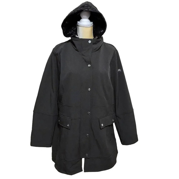 Steve Madden NWOT Softshell Trench Coat Women 1X - Picture 1 of 16